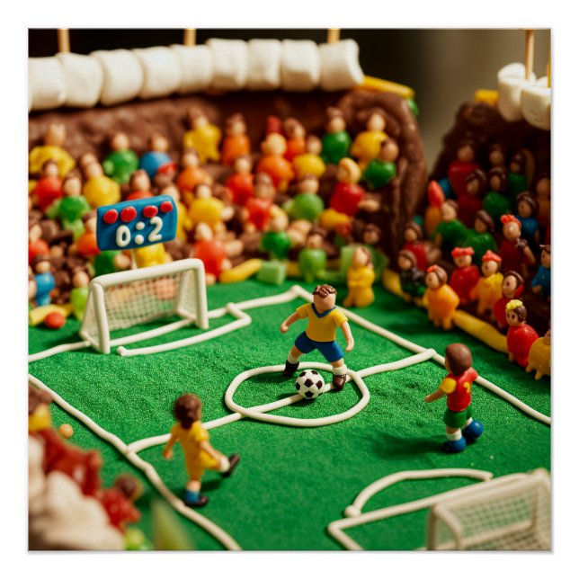 Póster Soccer Cake and candys Stadium (Frente)