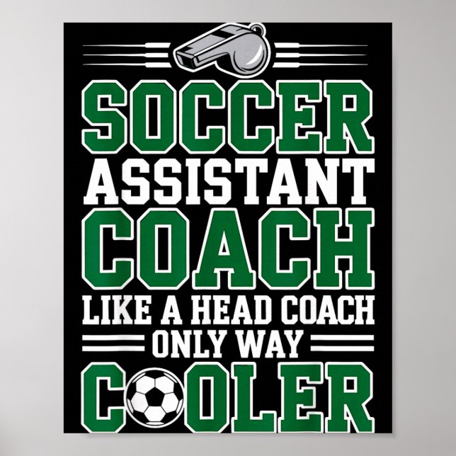 Poster Soccer Istant Coach Like A Head Coach Only Way Coo (Frente)