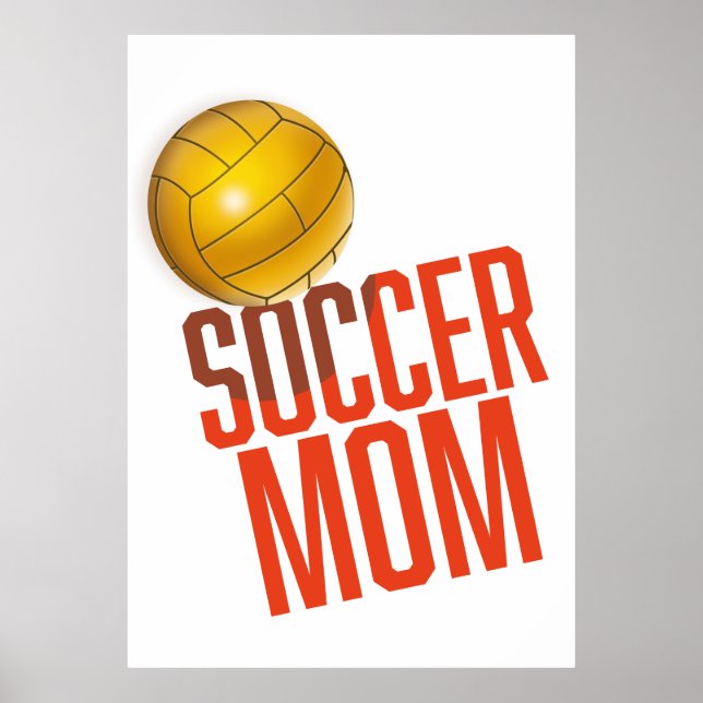 Poster Soccer Mãe (Frente)
