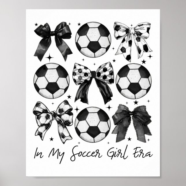Poster Soccer Shirt In My Soccer Girl Era Retro Groovy So (Frente)