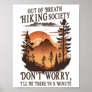 Poster Sociedade de Caminhada Sem Fôlego Não se Preocupe 
