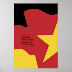 Poster Sociedade de cartazes para a amizade entre a