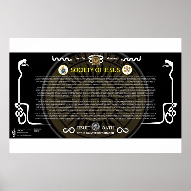 Poster Sociedade de Jesus - Juramento Sanguíneo dos Jesuí (Frente)