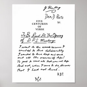 Poster Sociedade dos Poetas mortos cinco séculos de negro