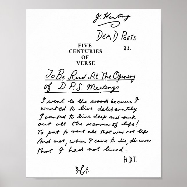 Poster Sociedade dos Poetas mortos cinco séculos de negro (Frente)