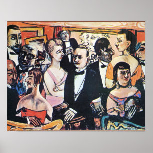 Poster Sociedade Paris, belas artes por Max Beckmann