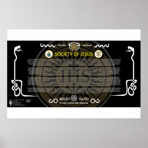 Poster Society of Jesus - Blood Oath of the Jesuits