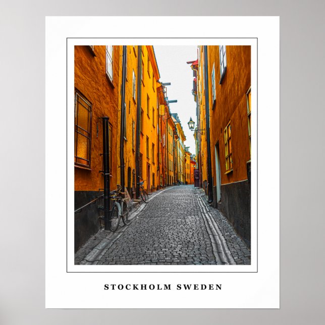 Poster Sockholm, Suecia (Frente)