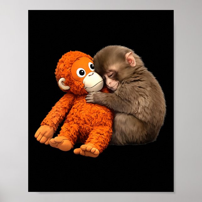 Poster Soco de mulher macaco fofo  (Frente)