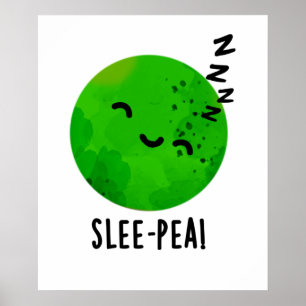 Poster Socorro Engraçado Dormindo Pea Pun