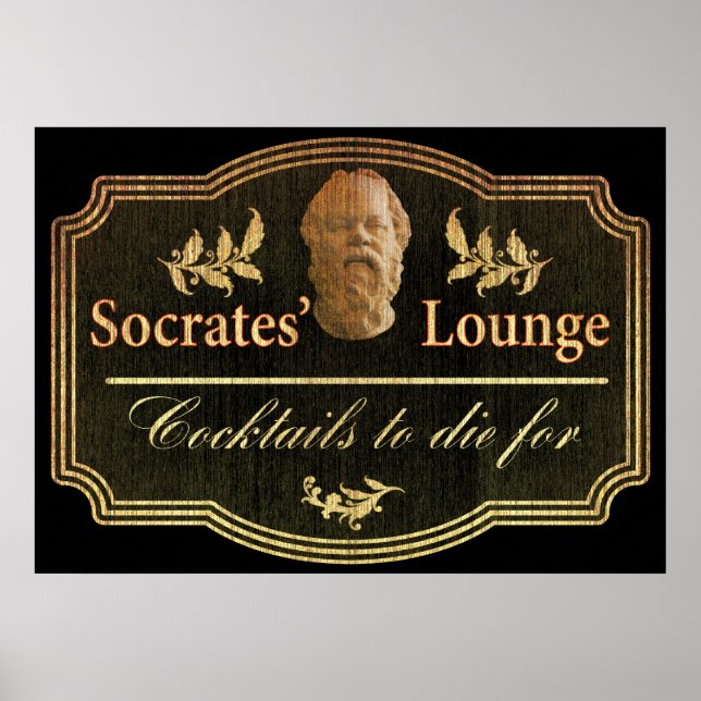 Poster Sócrates' Lounge (Frente)