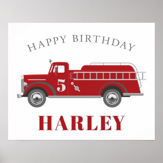 Poster Soe a Festa de aniversário do trem de fogo do alar (Frente)