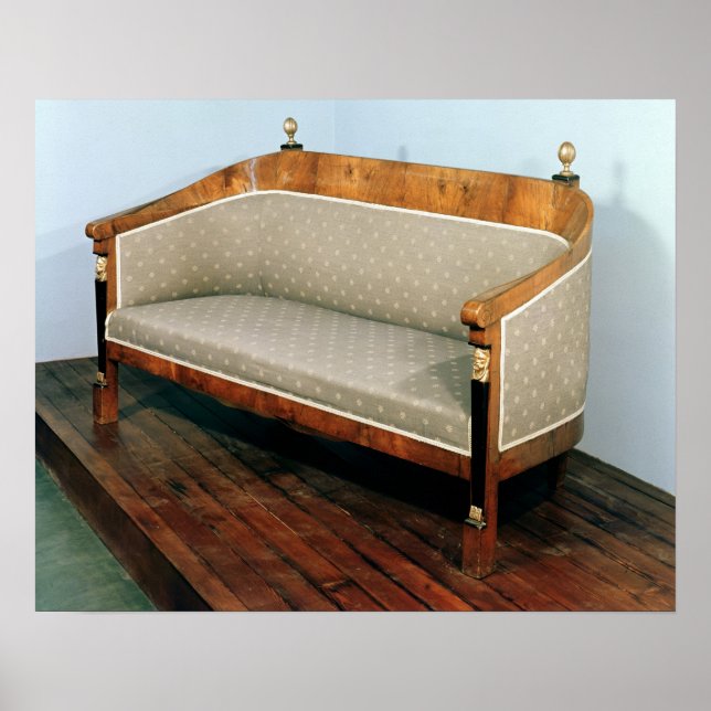 Póster Sofa, estilo Biedermeier, c.1820 (Frente)