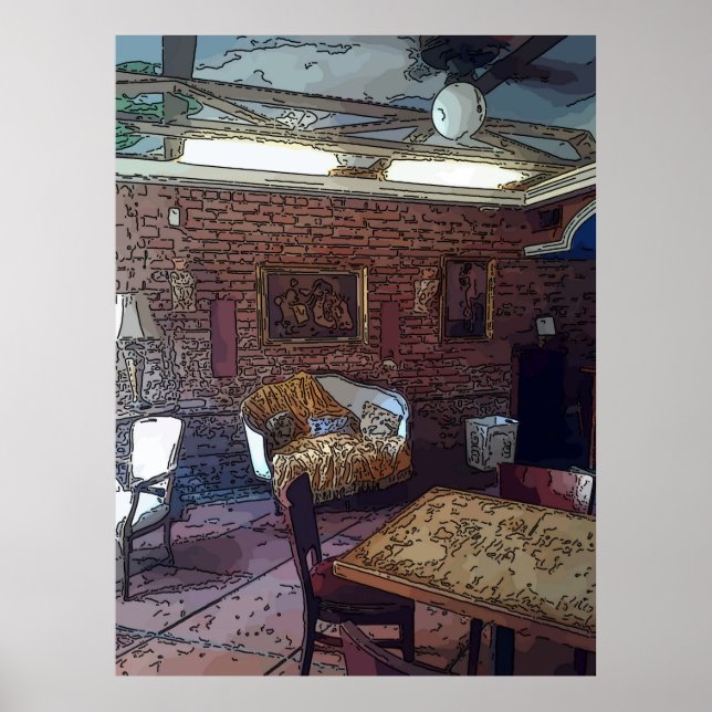 Póster Sofa no Trimestre Francês (Frente)