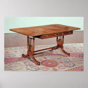 Póster Sofa table with harp legs by Thomas