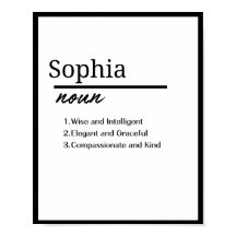 Sofia, Definição de Nome Personalizado de Menina
