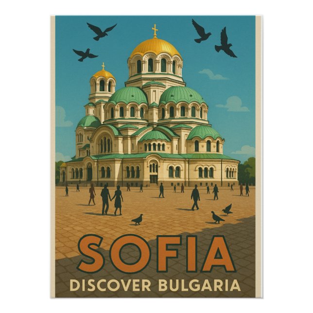 Póster Sofia Splendor - Catedral de Alexander Nevsky (Frente)