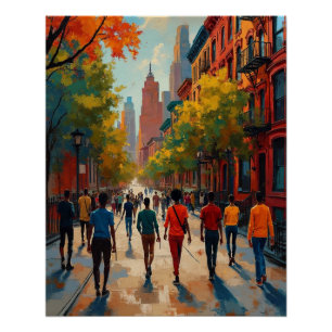 Póster Sofisticada Rua do Renascimento de Harlem