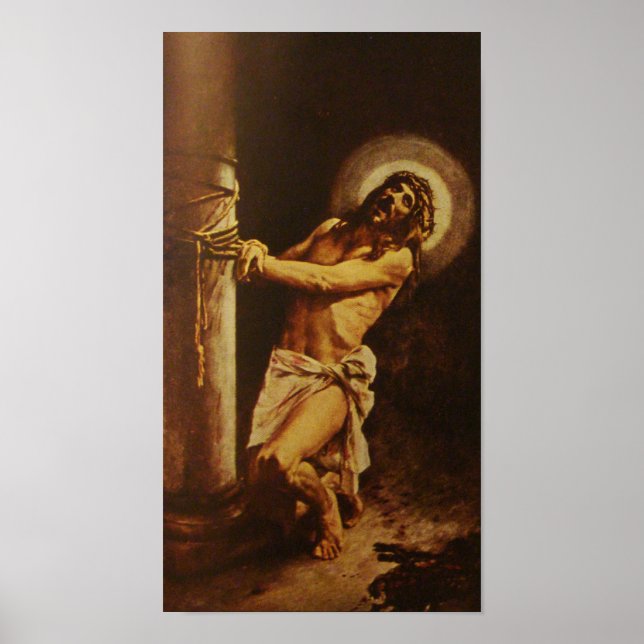 Póster Sofrendo o Cristo do Servo de Jesus (Frente)