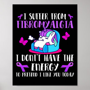 Poster Sofro De Fibromialgia - Pode Vestir Fibromialgia
