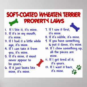 PÓSTER SOFT-COATED TERRIER WHEATEN PL2