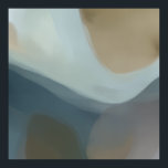 Poster Soft Horizon Abstract Art<br><div class="desc">This artwork features a soothing blend of soft blues, warm beige, gentle whites, and earthy browns, flowing together in a smooth, organic composition. Its abstract nature invites personal interpretation, making it a versatile piece that complements modern, minimalist, Scandinavian, and contemporary spaces. The gentle gradients and fluid shapes create a calming...</div>