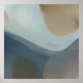 Poster Soft Horizon Abstract Art