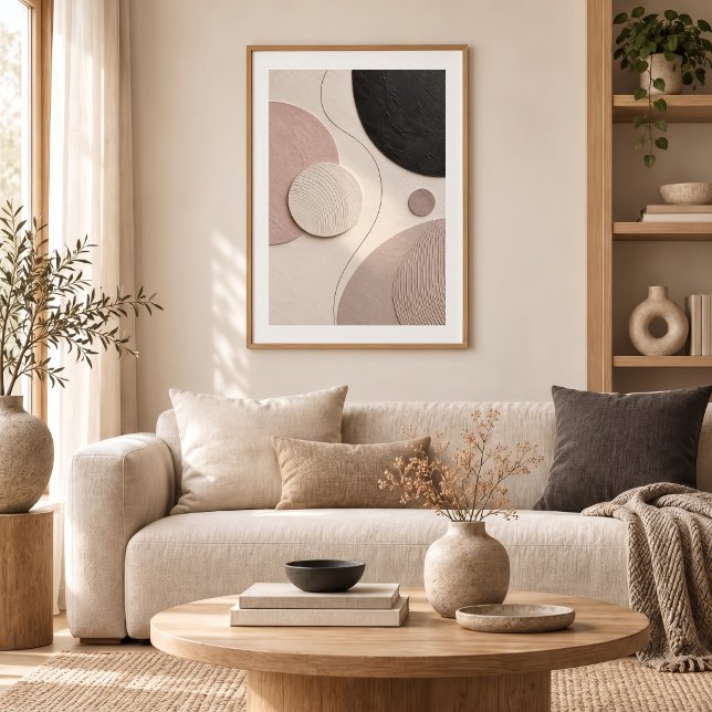 Poster Soft Orbit | Minimal Abstract Plaster Art Print (Criador carregado)