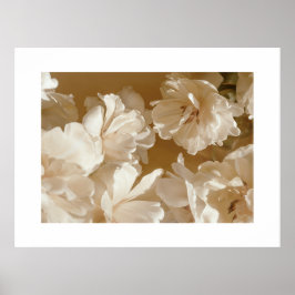Poster Soft White Floral