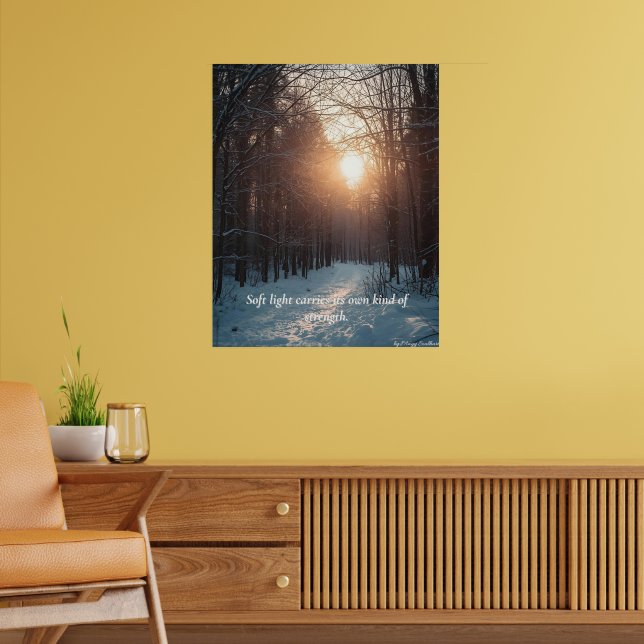 Poster Soft Winter Light – Minimalist Calm Art Print (Sala de Estar 2)