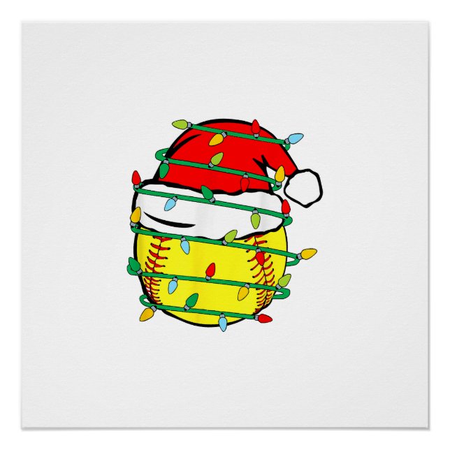 Póster Softball de Natal (Frente)