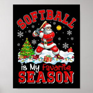 Poster Softball é o Natal favorito do jogador de festas