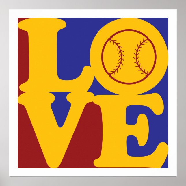 Póster Softball Love (Frente)