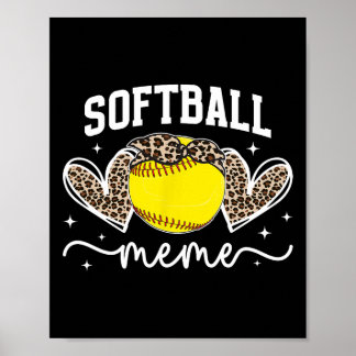 Poster Softball Meme Heart Grandma Meme Of A Softball Pla