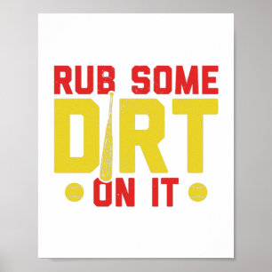 Poster Softball Sport   Presentes Da Equipe De Coach Do J