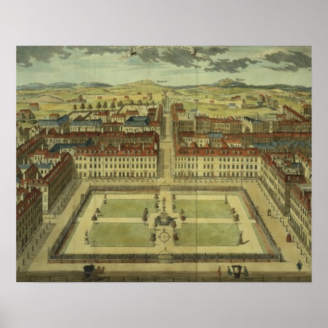 Póster Soho ou King's Square, para 'Stow's Survey of Lond (Frente)
