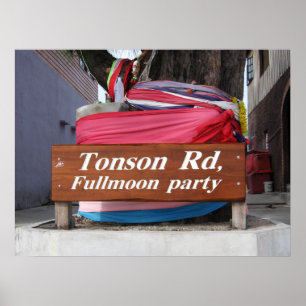Poster Soi Tonson, Koh Phangan... Partido Fullmoon