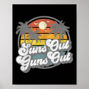 Poster Sóis Fora Armas Fora Férias de Praia Divertidas Pr
