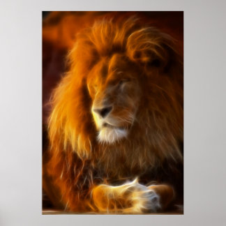 Poster Sojando o Sol, Rei do Leão da Selva II