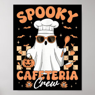 Poster Soky Cafeteria Creche Lady Halloween Ghost Men