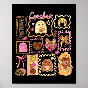 Poster Soky Conchas Ghost Halloween Mexicano Pan Dulce Gi