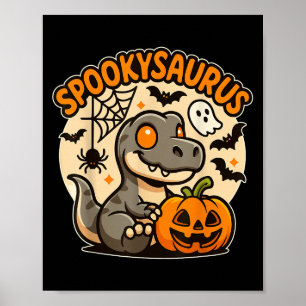 Poster Sokysaurus Kids Halloween Dinossaur Kids Toddler B