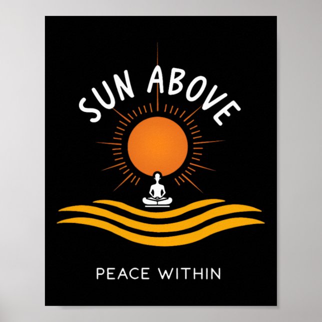 Poster Sol Acima Paz Interior Yoga Calmo _1 (Frente)