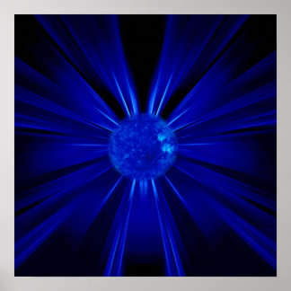 Póster Sol azul