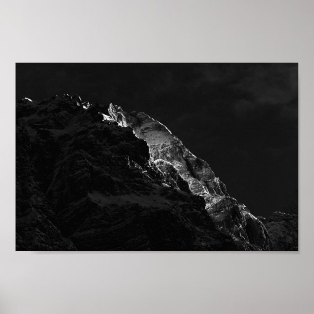 Poster Sol brilhando nas montanhas (Frente)