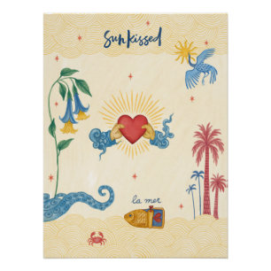 Poster Sol brilhante beijado - Impressão de arte m