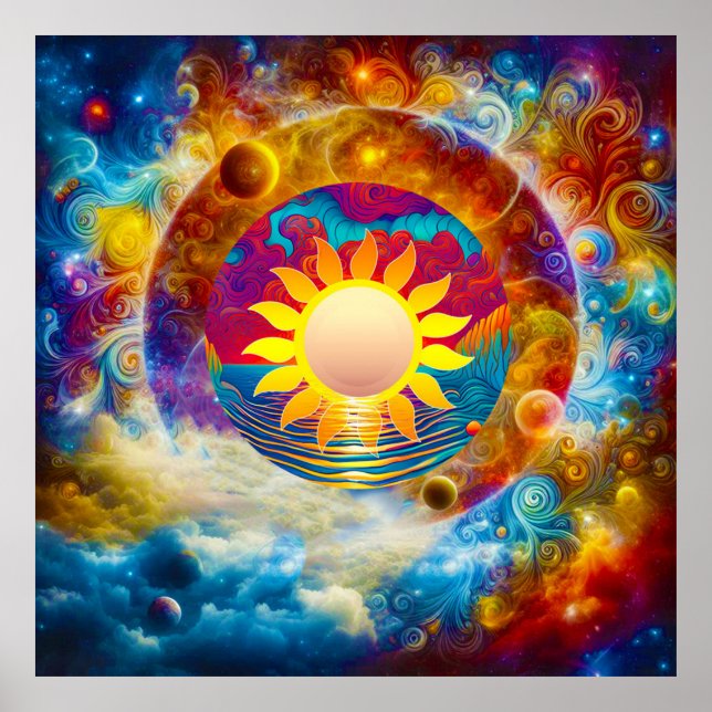 Poster Sol cósmico (Frente)