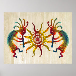 Poster SOL DO DUO DE KOKOPELLI + suas ideias