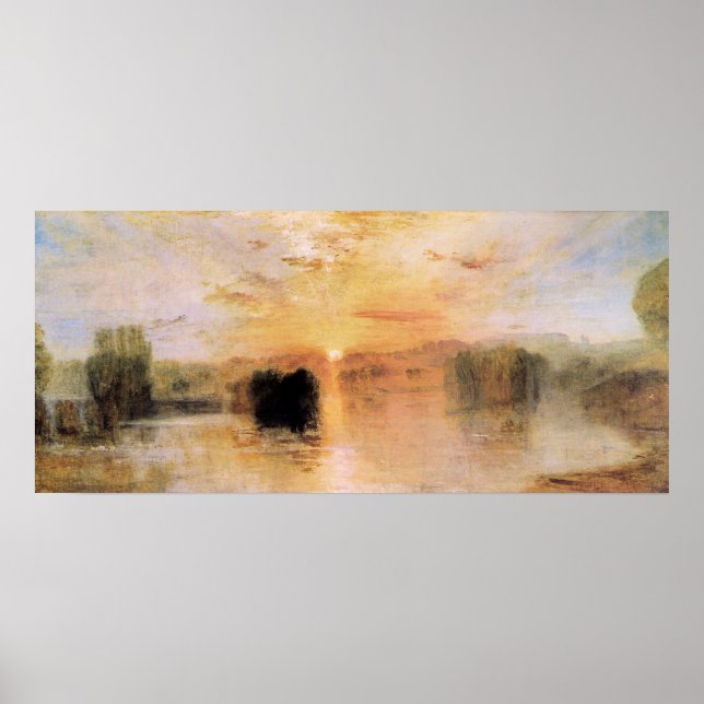 Poster Sol do lago Petworth, por Joseph Mallord Turner (Frente)