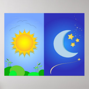 Póster sol e lua